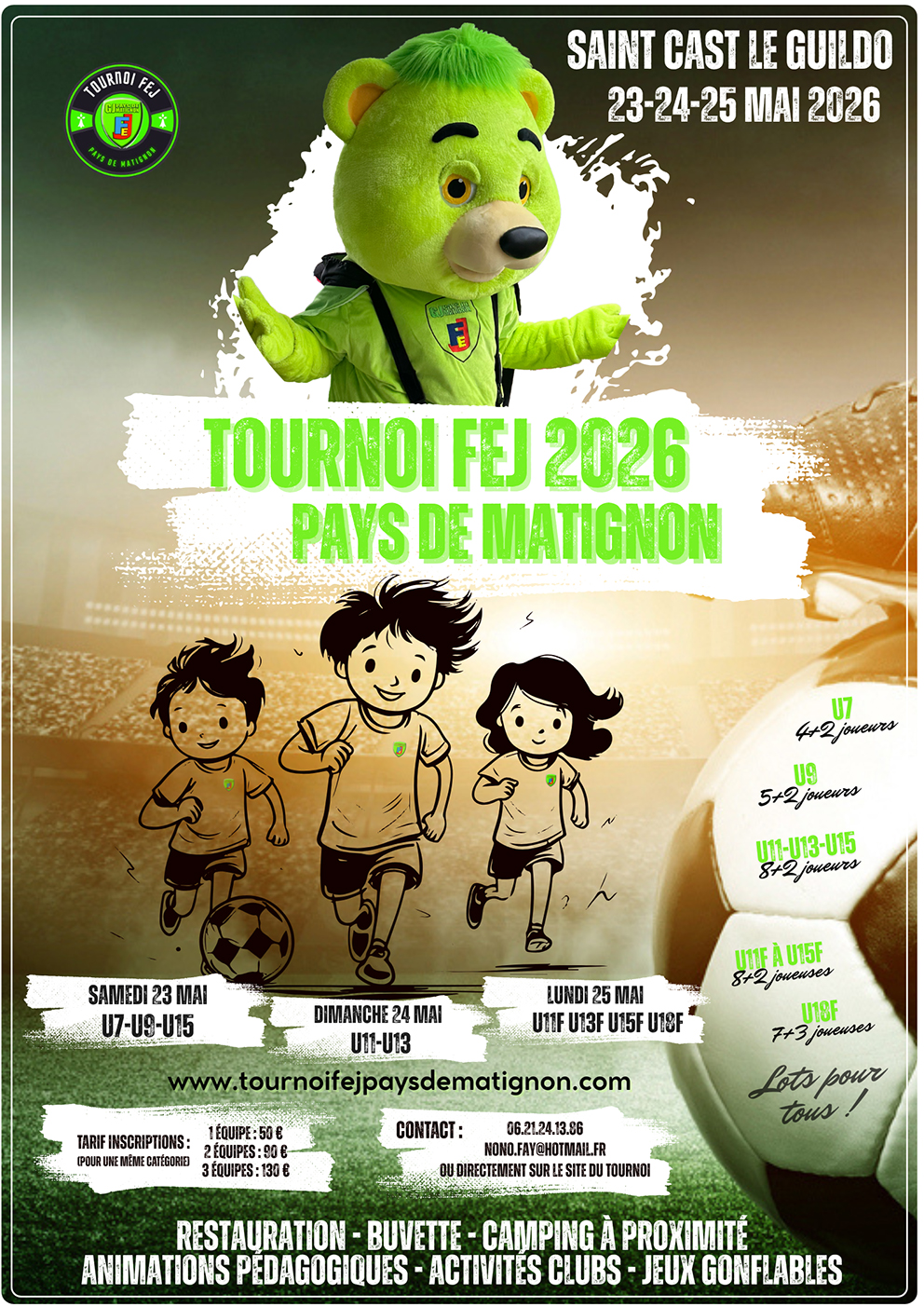 Tournoi de Foot du 23 au 25/05