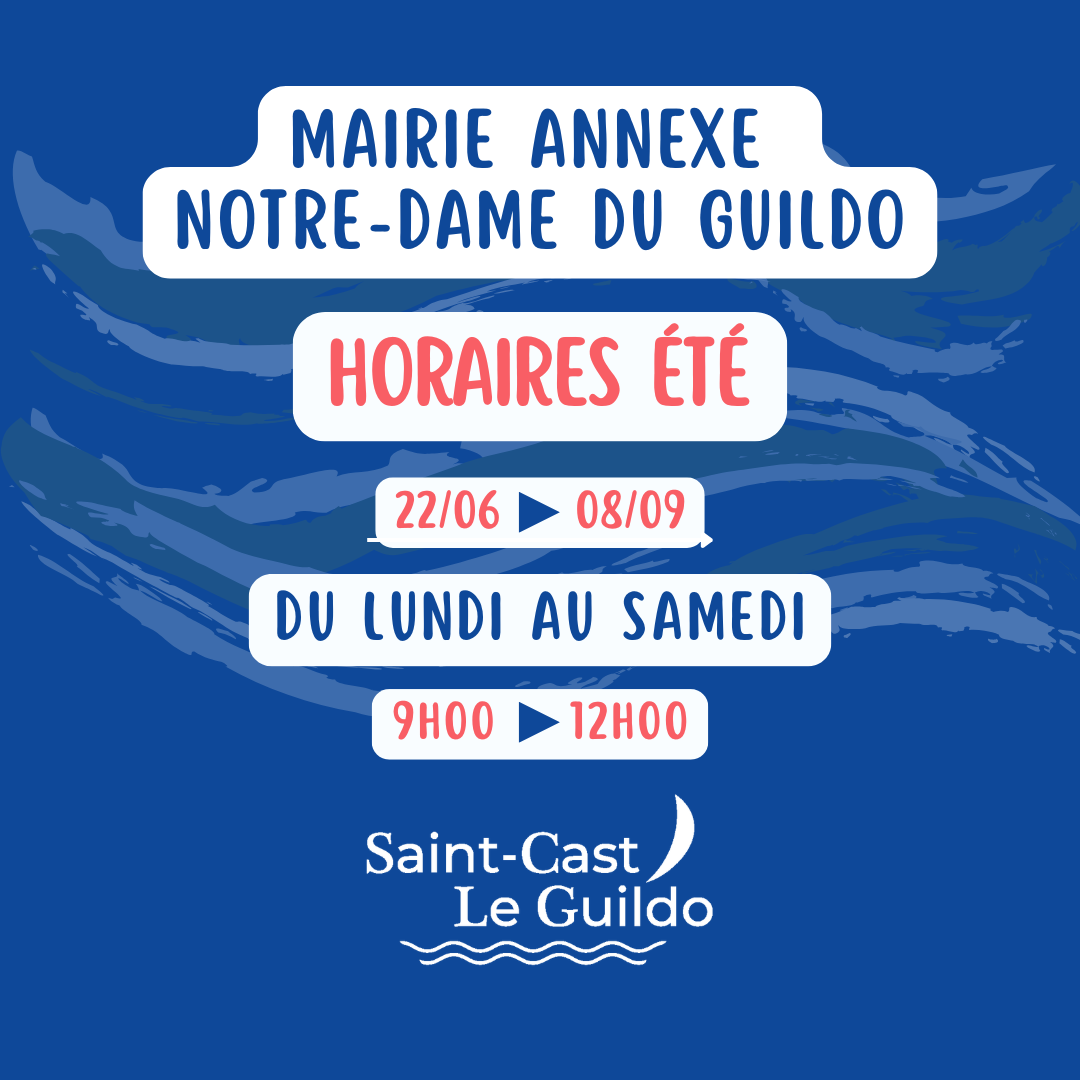 Information horaires été à la mairie annexe