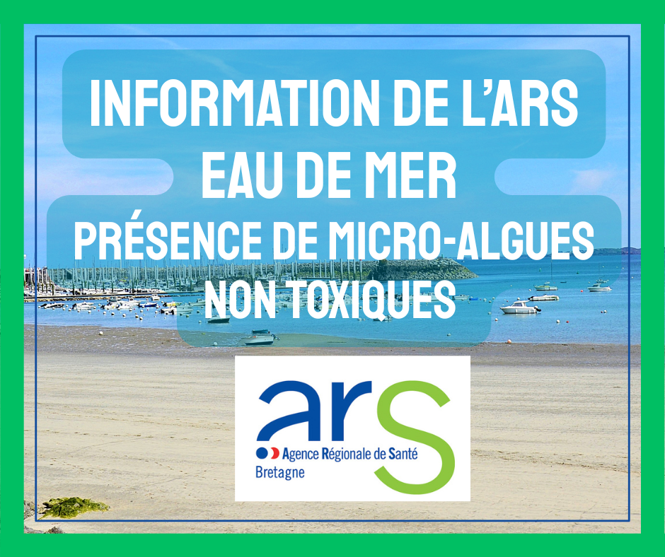 Information ARS BRETAGNE : observation d'eau marron en mer de Saint-Cast le Guildo
