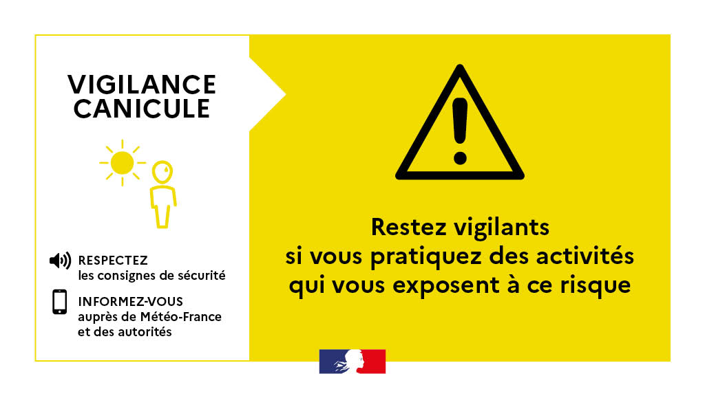 Vigilance canicule : Communiqué de la Préfecture