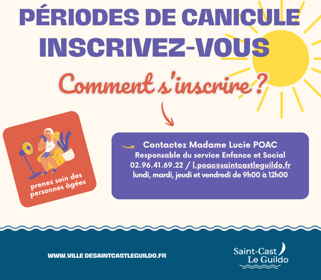 Périodes de canicule : inscrivez-vous !