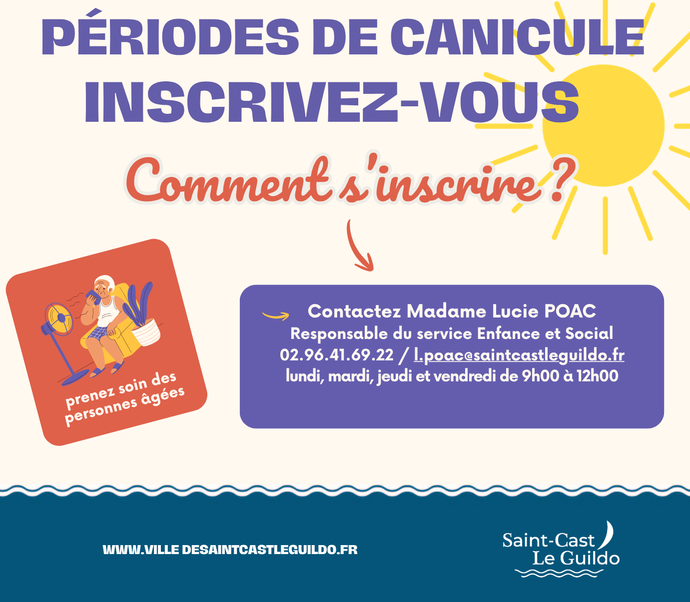 Périodes de canicule : inscrivez-vous !