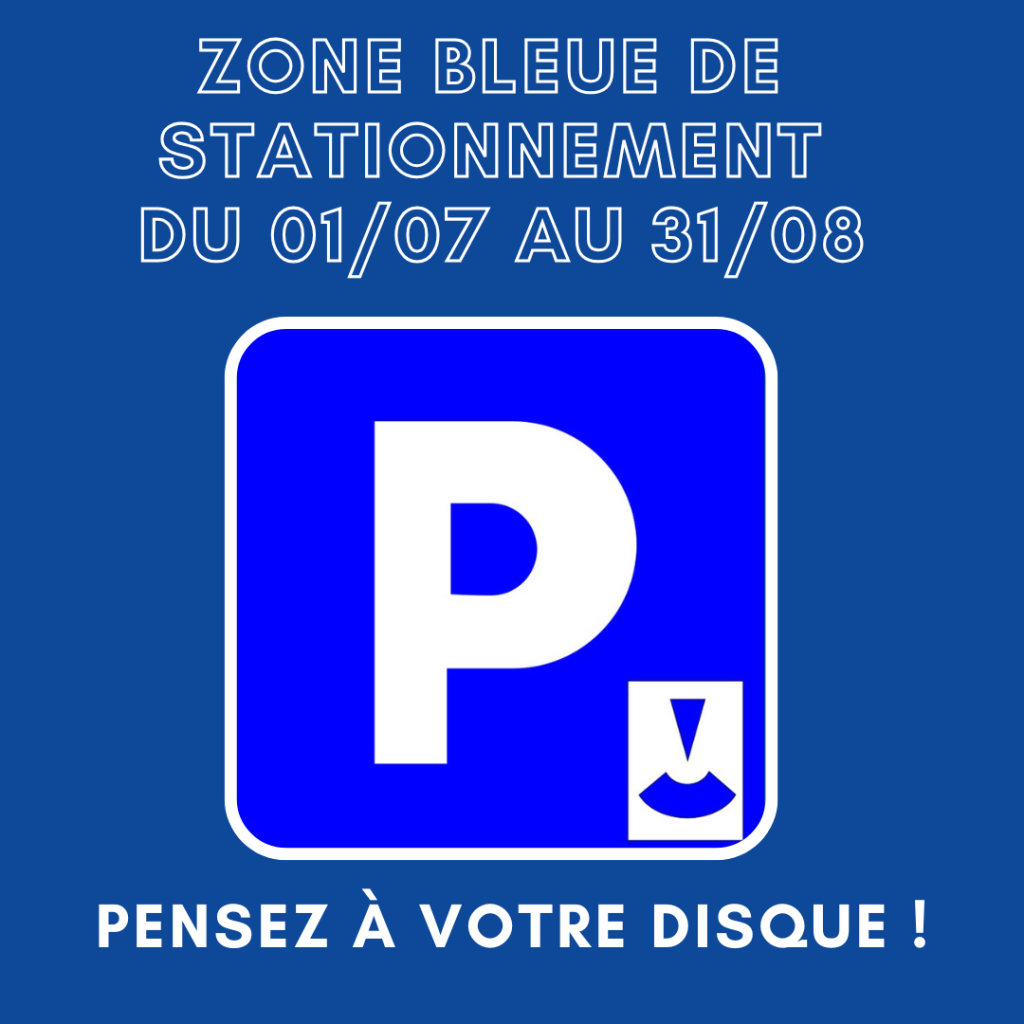 Zone bleue de stationnement : Pensez à votre disque dès le 1er/07