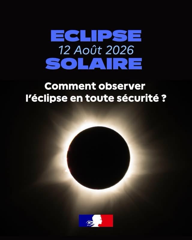 ÉCLIPSE SOLAIRE DU 12 AOÛT 2026 : Un rendez-vous exceptionnel avec le Soleil !