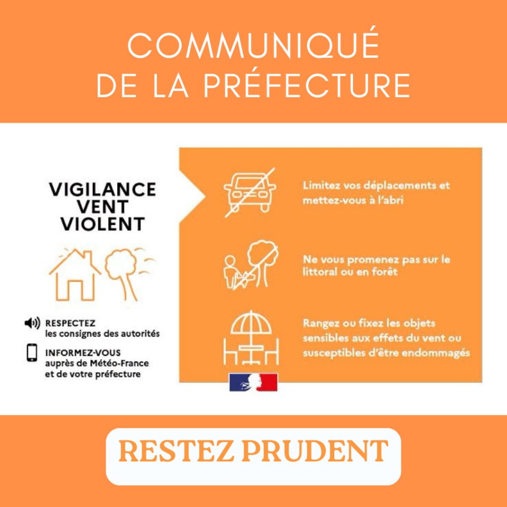 Vigilance ORANGE vents violents et vagues submersion