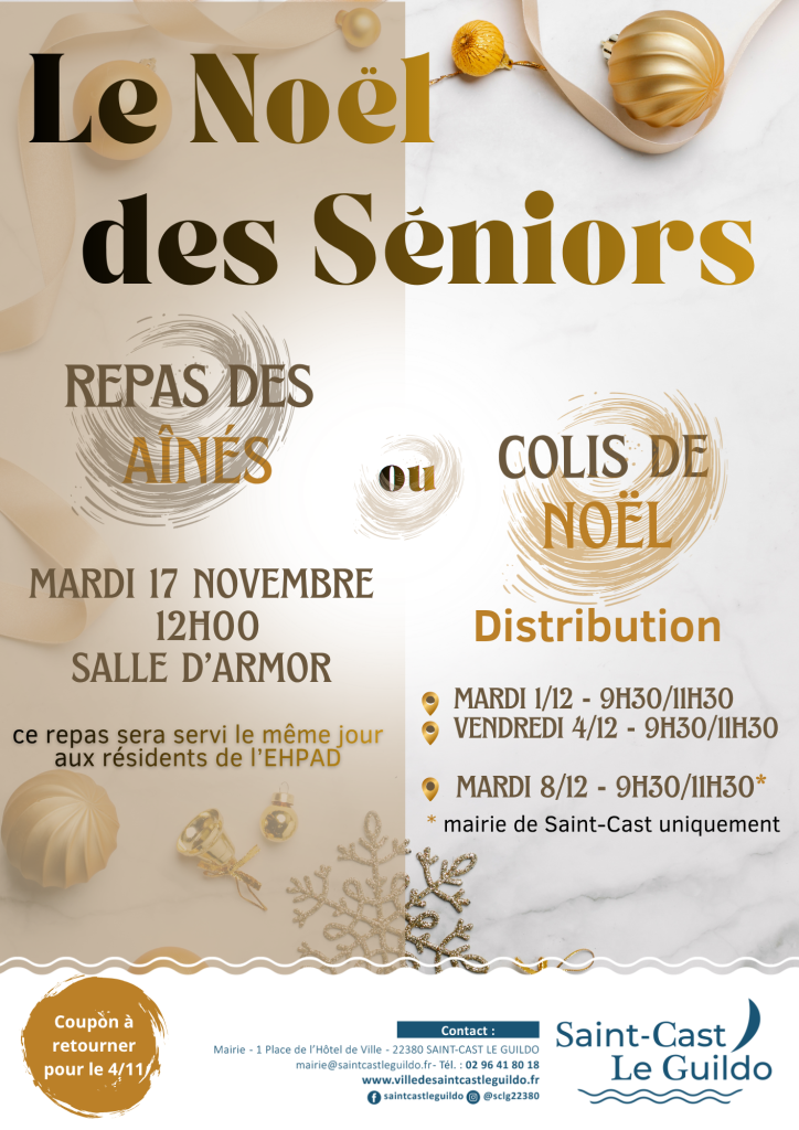 Repas des Aînés ou Colis de Noël (75 ans et +)